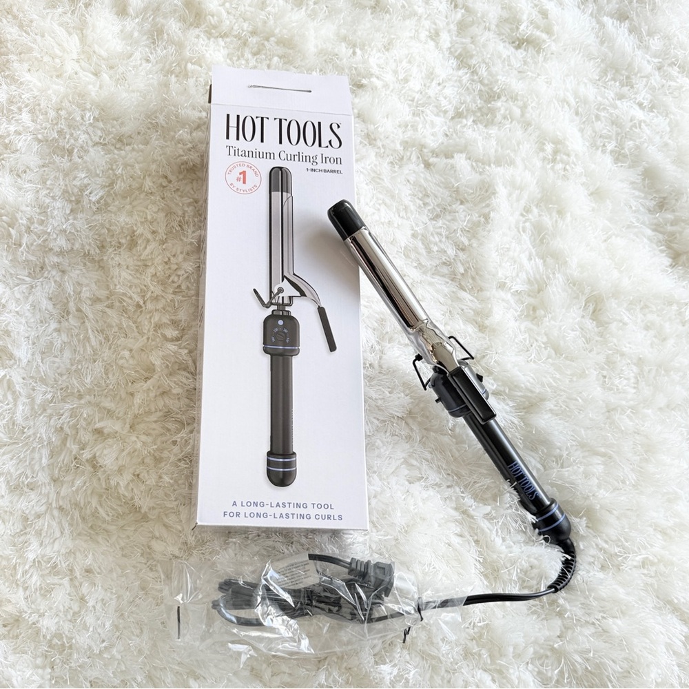 Hot Tools 1” Titanium Curling Iron curler chi GHD babyliss conair beachwaver